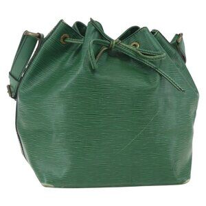 Authentic LOUIS VUITTON Epi Petit Noe Shoulder Bag Green M44104 LV
